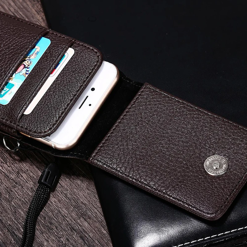 HAISSKY кожаный поясная сумка кошелек чехол откидная крышка для iPhone X XR XS Max 6 7 8 Plus samsung S9 S8 Plus Note 9 Xiaomi Redmi Note 7