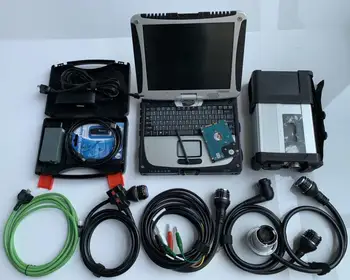 

VAS5054 Bluetooth with UDS Protocol OKI Full Chip and SD Connect C5 2in1 Diagnostic Scanner + CF19 I5 4G Laptop ready use
