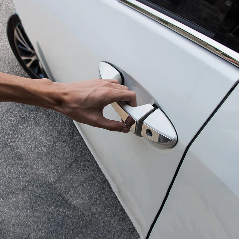 Подходит для Toyota Corolla E170- хромированная Дверная ручка Крышка отделка Литье Стайлинг нержавеющая рамка накладной протектор