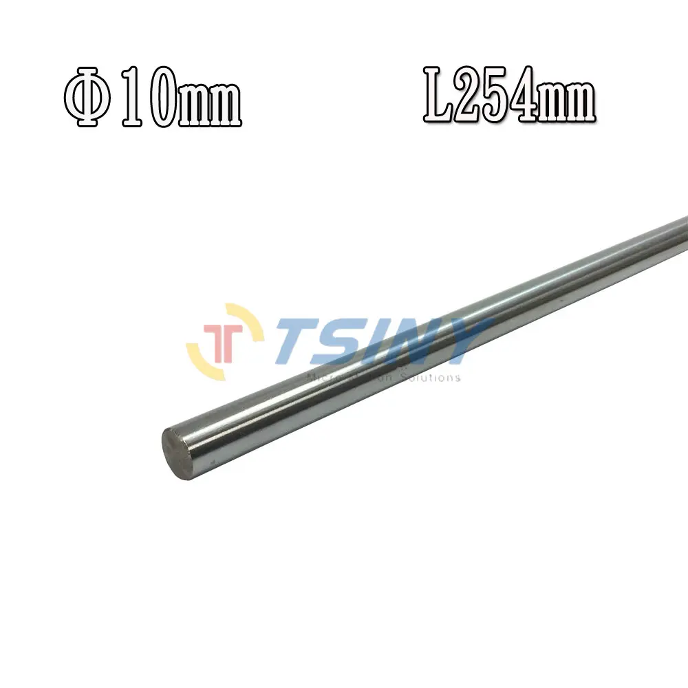 

1pcs Linear Motion Diameter 10 mm 45# Steel Shaft 254mm Length Chrome Plated Case Hardened Metric Free Shipping