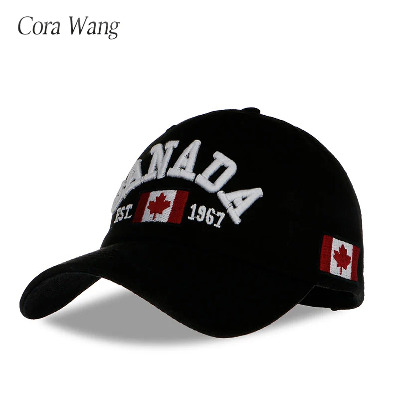 Новое Прибытие Хлопок Gorras Бейсбол CapBA378 Канада Флаг Канады Шляпа Snapback Adjuatable Мужские Бейсболки Совершенно Новый Для Взрослых