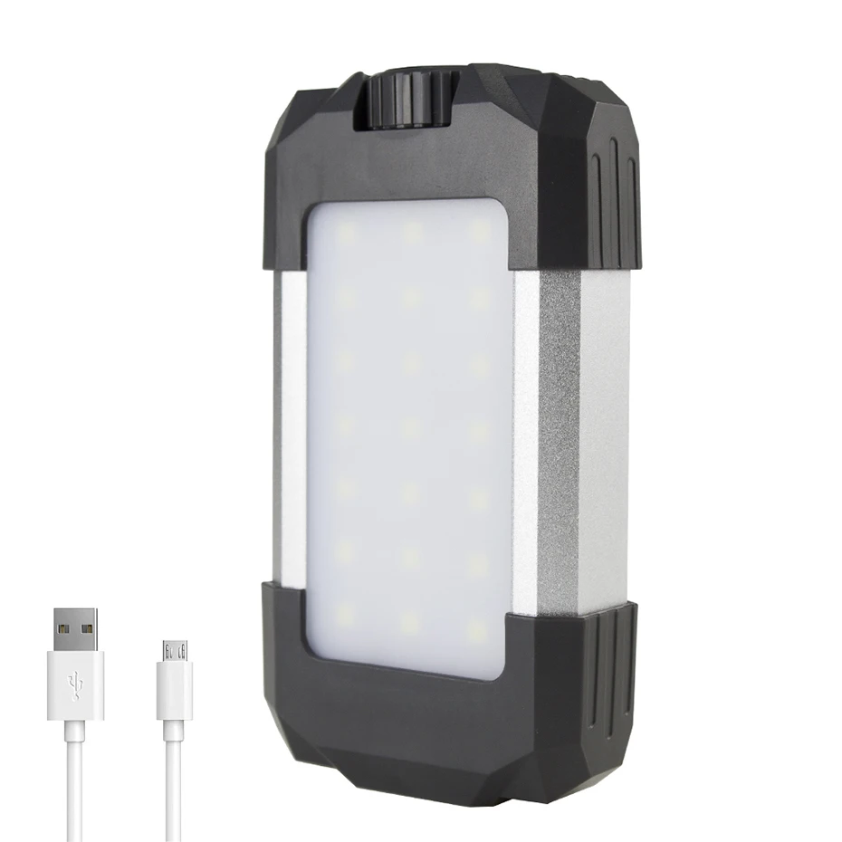 15 Вт USB Перезаряжаемый светодиодный фонарь для кемпинга 6000 мАч Внешний аккумулятор портативный фонарь s Водонепроницаемый аварийный светильник Открытый походный светильник