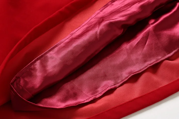 Бархатное плиссированное платье с вырезом лодочкой и рукавом 3/4, женское тонкое платье-туника, Элегантное повседневное модное офисное уличное милое платье красного и синего цвета