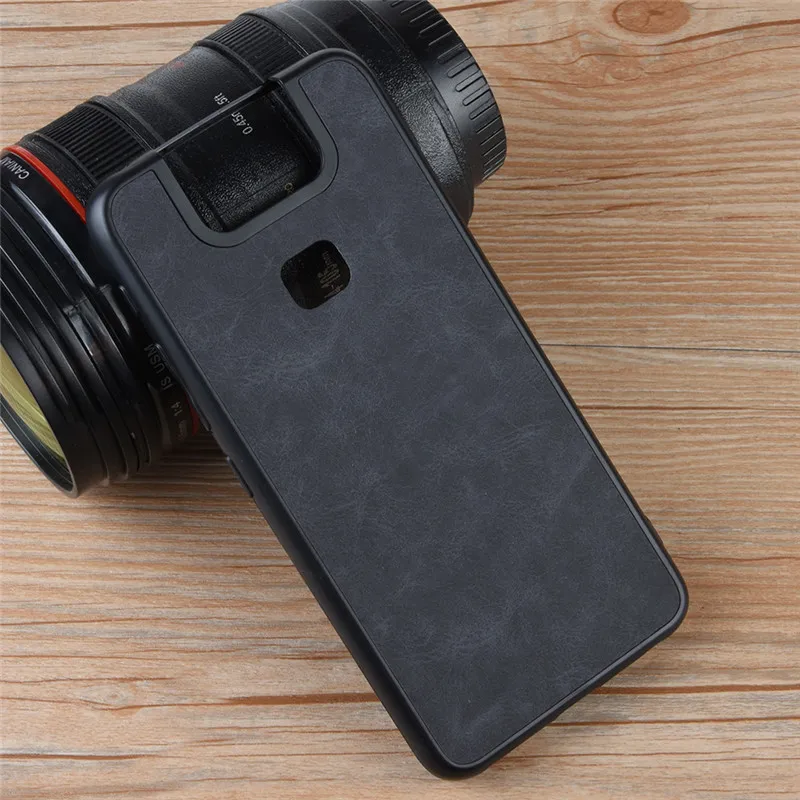 

for Asus Zenfone 6 Case Luxury Vintage Leather Back Case Cover For Asus Zenfone 6 2019 ZS630KL Shockproof Case For ASUS ZS630KL
