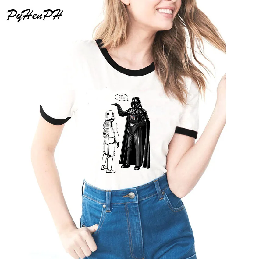 2018 T Shirt Women Star Wars Design t-shirt Aren't you...