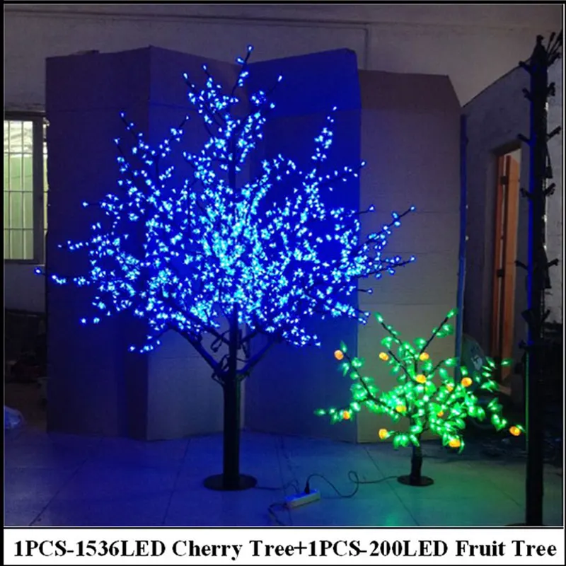 2meter cherry tree 0 8meter fruit tree blue christmas red led christmas tree lights