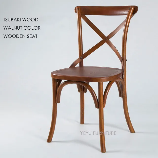 Современный Дизайн американский кантри стиль из твердых сортов древесины, Классическая крест обеденный стул, дизайн Лофт популярный античный твердый деревянный стул кафе - Цвет: Синий