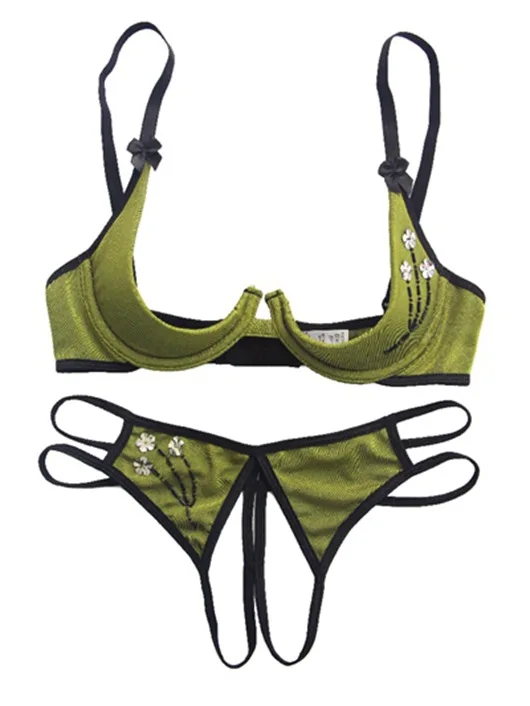 Lady Underwear Lingerie Set Bra Open Cup Crotchless Thong Woman Bra and Panty Set Conjunto Ropa Interior Mujer Lady Underwear Lingerie Set Bra Open Cup Crotchless Thong Woman Bra and Panty Set Conjunto Ropa Interior Mujer