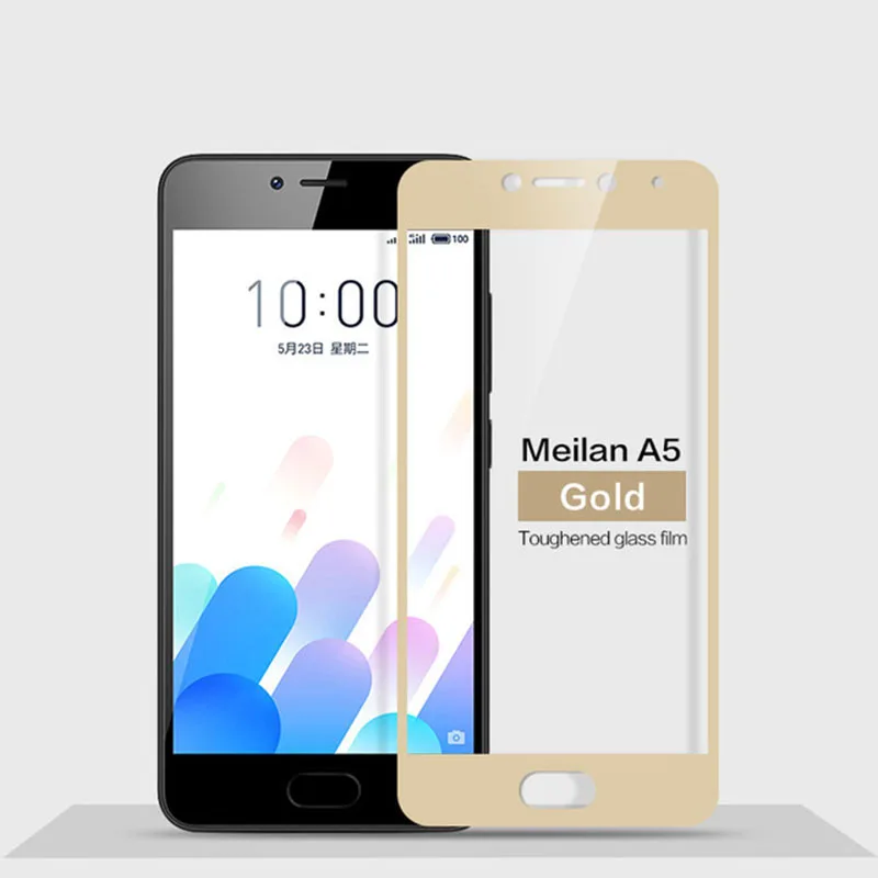 Закаленное стекло с полным покрытием для Meizu M5C M710H защитная пленка M 5 C M5 5c A5|glass for