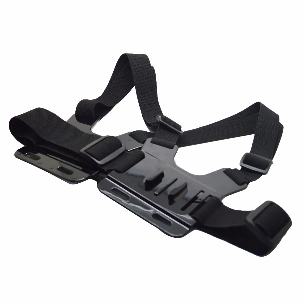 Chest Harness Mount with Mounts in Front and Back Hold 2 Camera Elastic