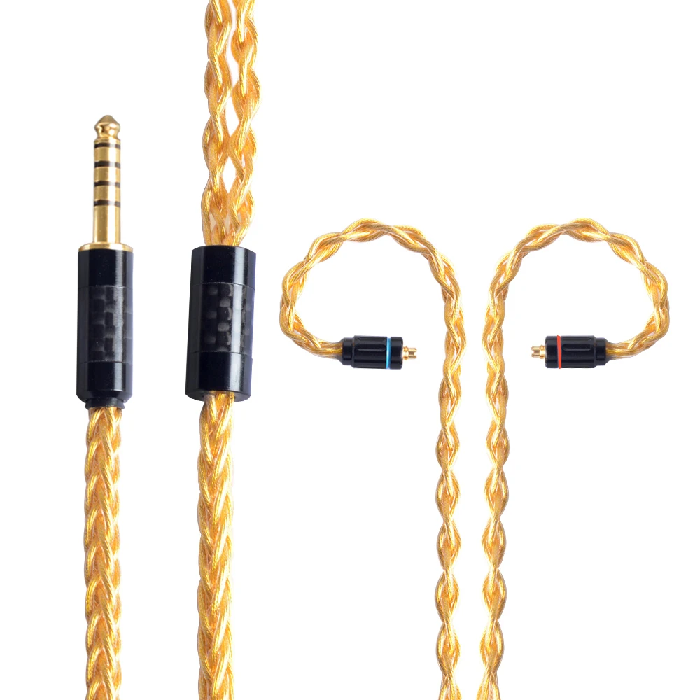 Okcsc MMCX Dechcable кабель для наушников 2. 5 мм баланс штекер 3. 5 мм/4. 4 мм разъем 8 ядер 49 проводов обновления кабели для sony Wm1z/Wm1a