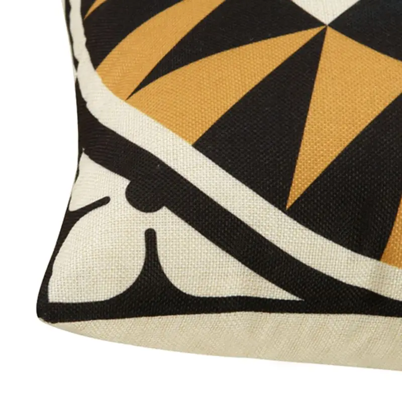 Housse de coussin géométrique
