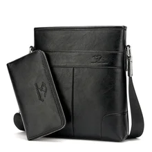 HONGYANDAISHU (Mit eine Brieftasche) Echtem Leder Mode Für Männer Taschen Männer Messenger bags Business herrenreisetasche leder crossbody tasche