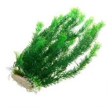 Зеленое растение, пластиковое искусственное водное растение для аквариума, украшение для аквариума 45 см
