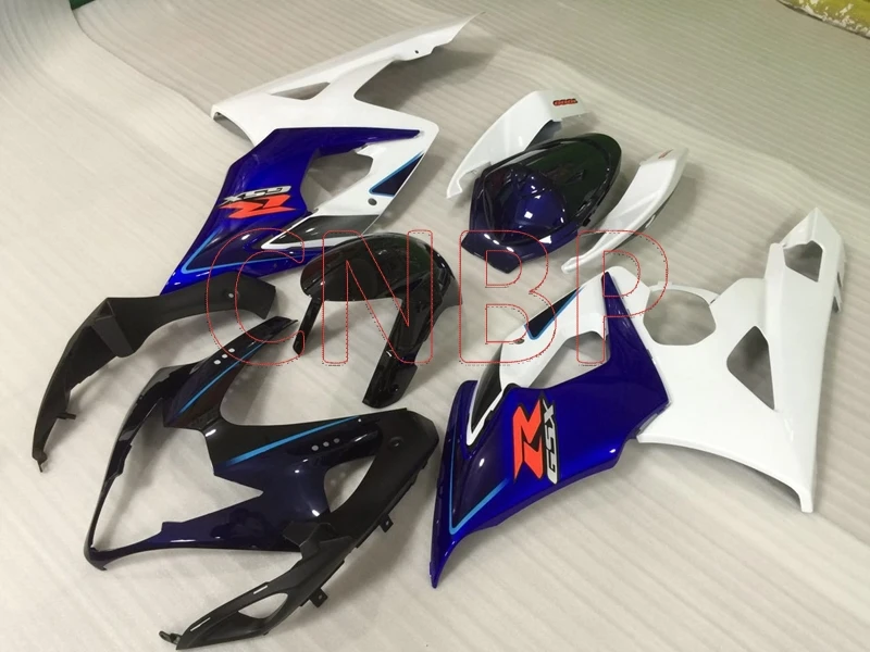 Abs обтекатель для Suzuki GSXR1000 2005 2006 K5 синий черный белый кузов обтекатели GSXR 1000 06 без