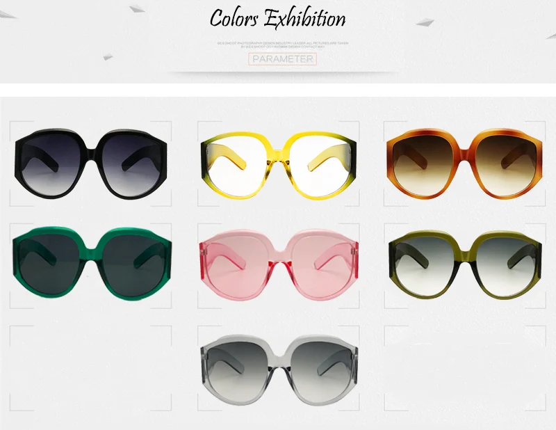 SHAUNA Новое поступление большие женские круглые солнцезащитные очки модные женские оливковые очки в зеленой оправе UV400
