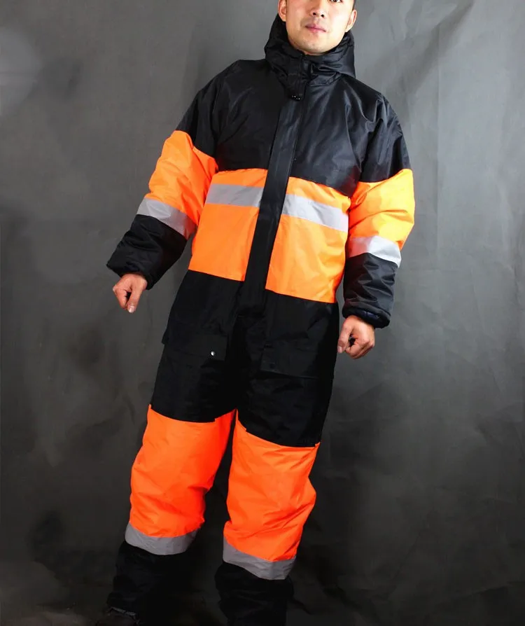 CCGK Winter working clothing outdoors thermal protection uniforms mens cotton wadded padded safety clothing thick warm work wear (7)