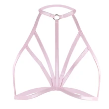 Модные портупея бюстгальтер Для женщин нагрудного ремня эластичный бандаж укороченный Топ белье Плюс Размеры случаев Костюмы, ботинки для панков и готов, клуб рейв