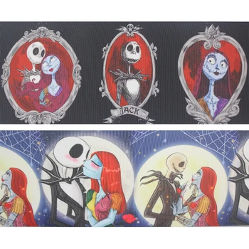 

75mm cartoon character grosgrain printed halloween ribbon 10 yards a set DIY Art Handmade Materials Ribbons and diy bows tape