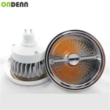 Высокая Мощность AR111 15 Вт COB Светодиодный лампа с регулируемой яркостью G53 GU10 15 Вт COB светодиодный потолочный светильник QR111 Светодиодный прожектор AC85-265V/DC12V светодиодный свет