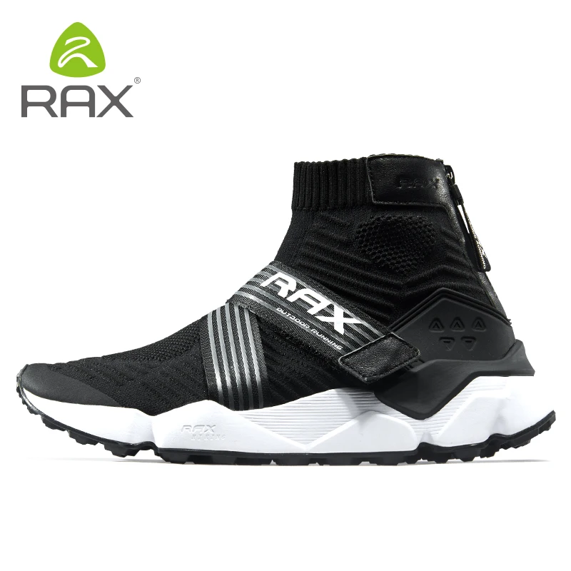 Rax кроссовки для бега на открытом воздухе, Мужские дышащие спортивные кроссовки для мужчин, светильник для бега в тренажерном зале, летняя и весенняя уличная прогулочная беговая Обувь - Цвет: black