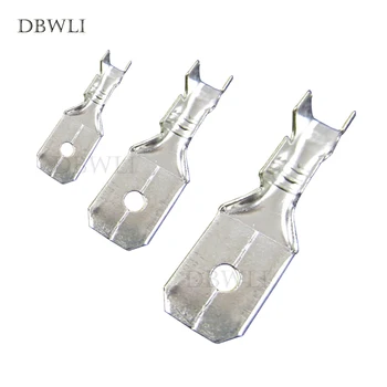 

50pcs 6.3mm 4.8mm 2.8mm male Uninsulated Spade Crimp Connector Terminal Block