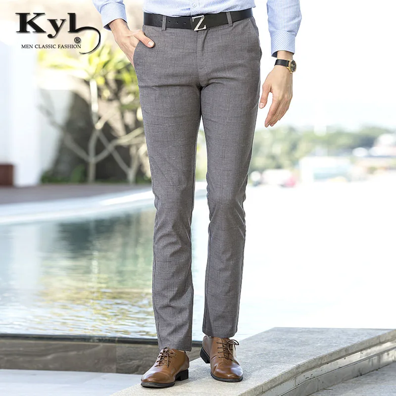 KUNYULANG2018 Spring summer Designer Brand men gray pants