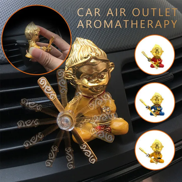 

Car Air Outlet Sun Wukong Perfume Clip Auto Air Freshener Monkey Shape Car Perfume Diffuser Zinc Alloy Monkey King Decoration