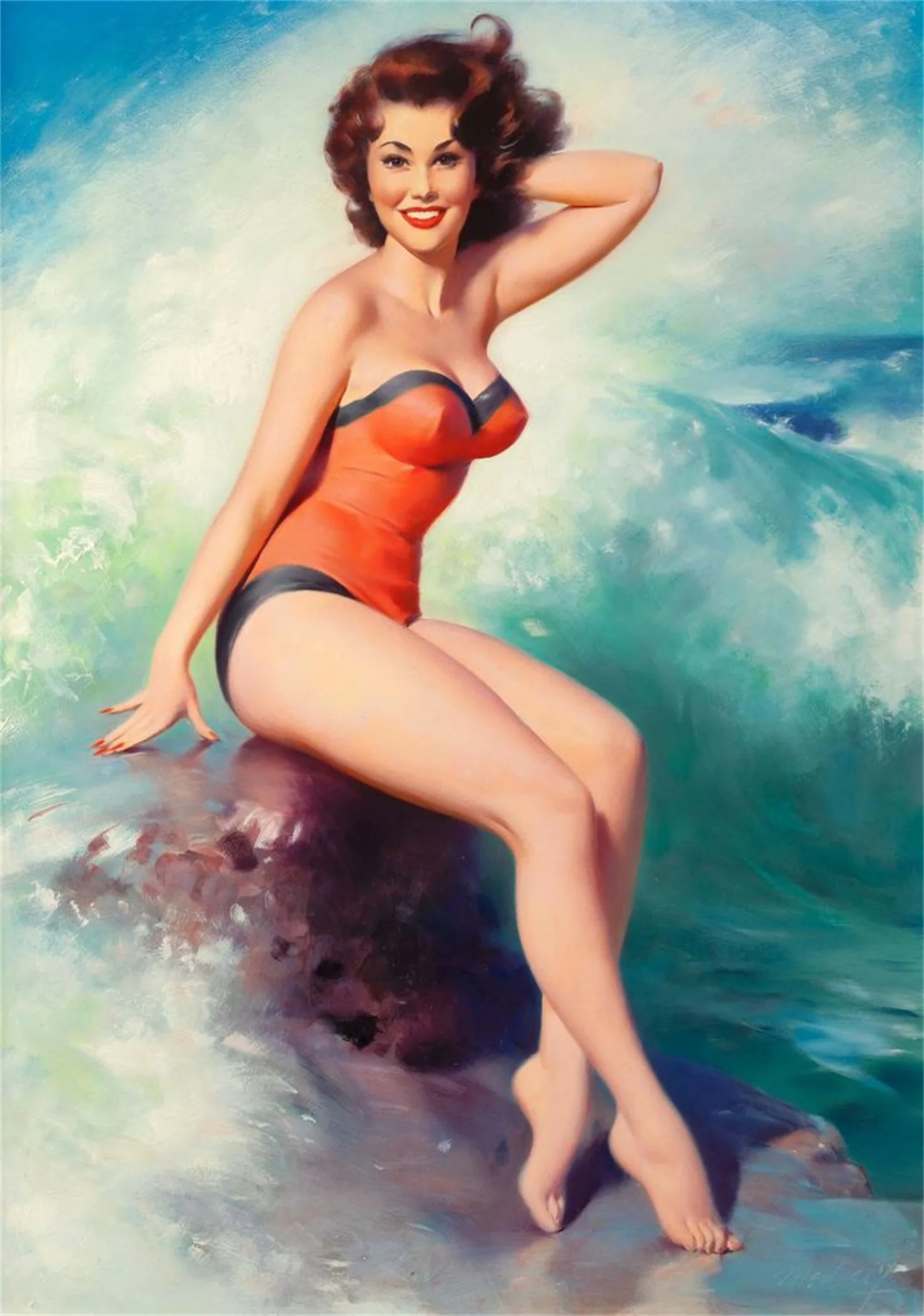 образ в стиле пин ап. художник gil elvgren (1914-1980). стиль пин ап. лучшие пин ап. пин ап пинап.