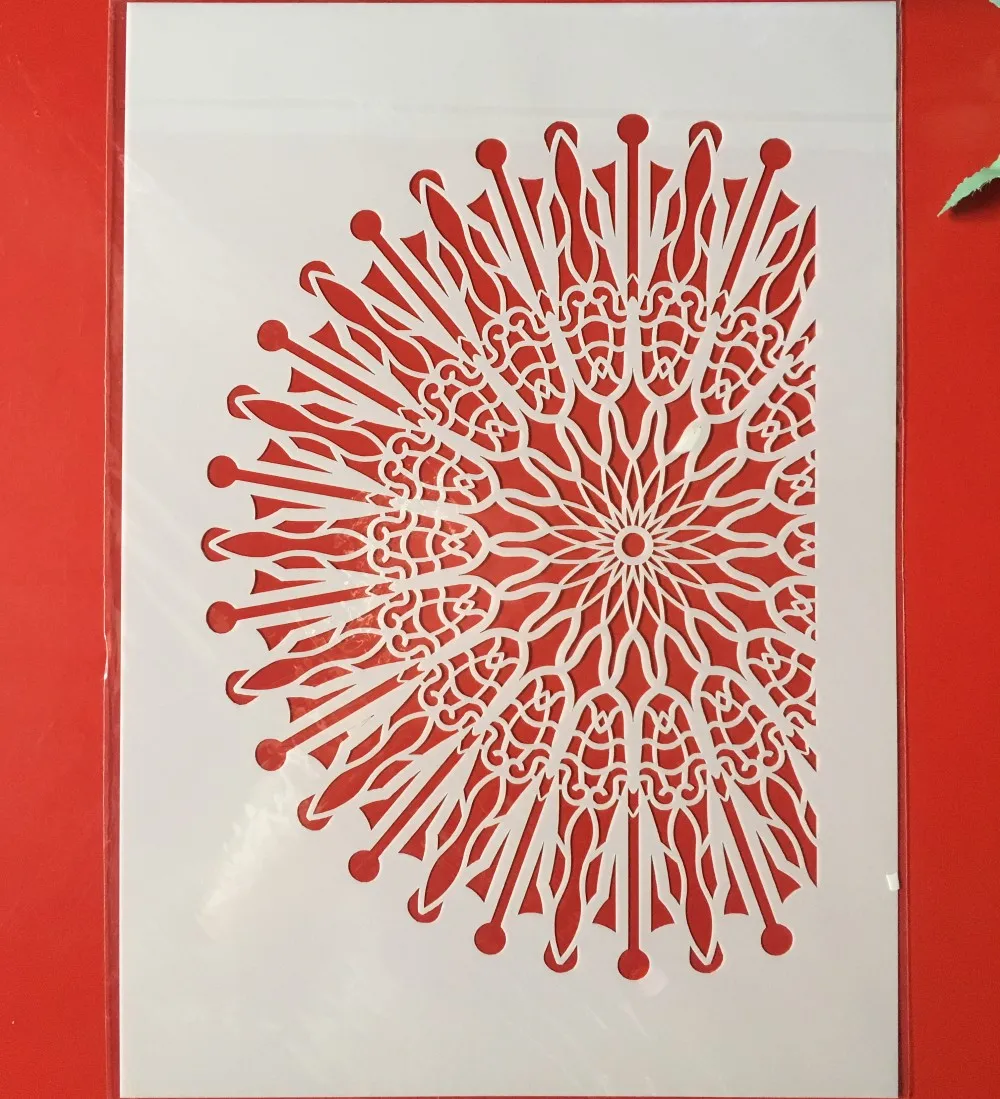 

Hot A4 Half Circle DIY Layering Stencils Wall Painting Scrapbook Coloring Embossing Album Decorative Paper Card Template