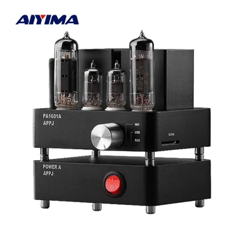 

AIYIMA Mini Tube Amplifier PA1601A 6J1+ 6P14 Vacuum Tube Amplifiers WiFi SD Card USB Disk AUX Lossless Music Player AMP