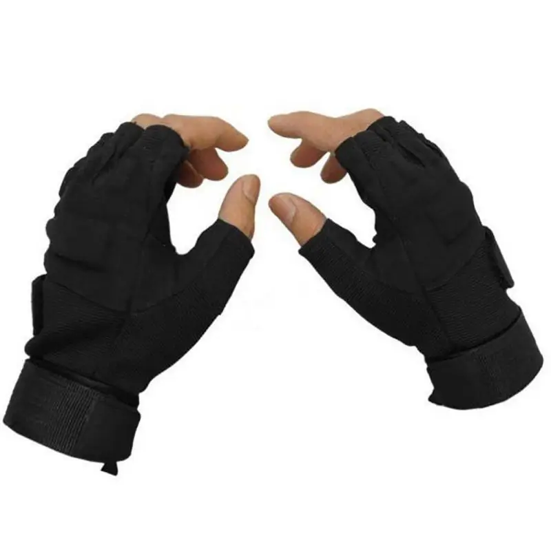 Cycling Winter Windproof Sports Fingerless Hunting Military Tactical Sports Gloves