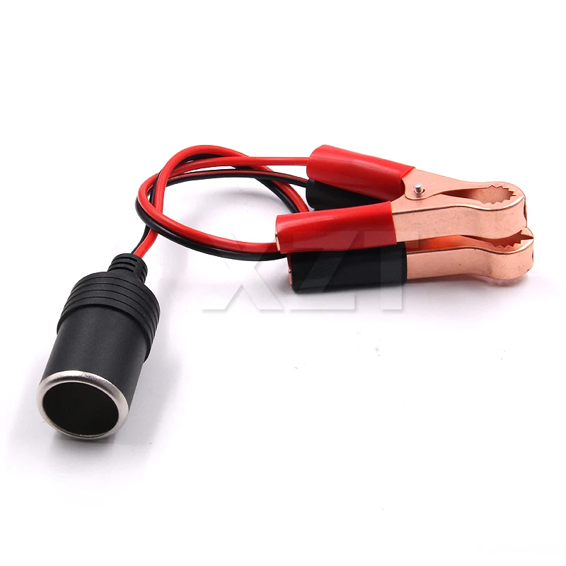 1 Pcs Universal Car Styling Auto Alligator Clip 12V DC Cigarette Lighter Socket Adapter car stereo accessories