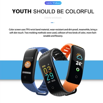 

0.96 full touch Screen Smart Wristband blood pressure monitor smart watch Smart Band Watch Sports bracelet pk xaomi mi band 3