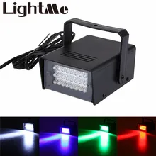 Mini AC 90 – 240V 3W 24 LEDs Stage Strobe Light Stage Lighting Effect Led Flat for DJ Disco Party KTV For EU Plug US Plug