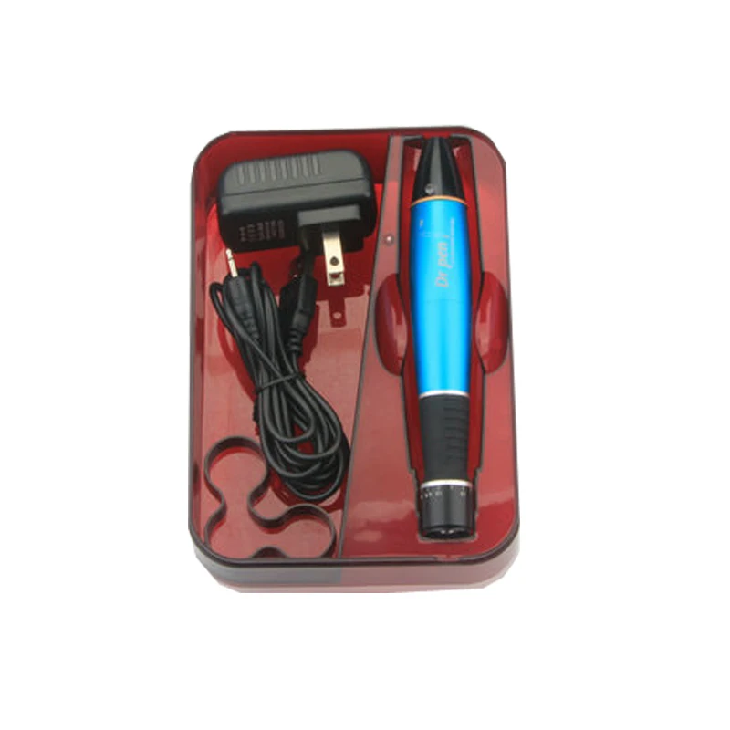 Caneta sem Fio Caneta Derma Recarregável Auto Microneedle Baioneta Prot Agulha Cartuchos Elétrica Selo Azul Dr. A1-w 9 microneedle caneta baioneta prot agulha cartuchos caneta