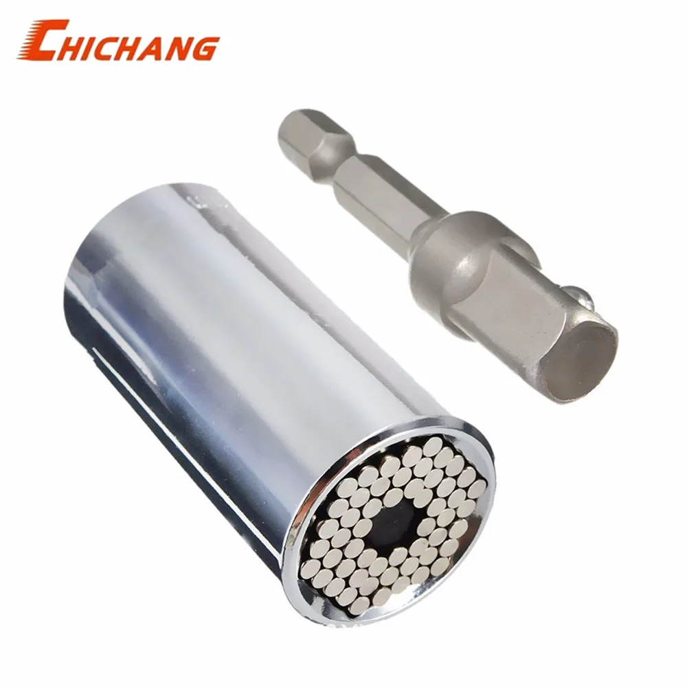 

Universal Torque Wrench Set Head Key Sleeve Socket 11-32mm Ratchet Spanner Power Drill Kits Magical Grip Bushing Hand Tools