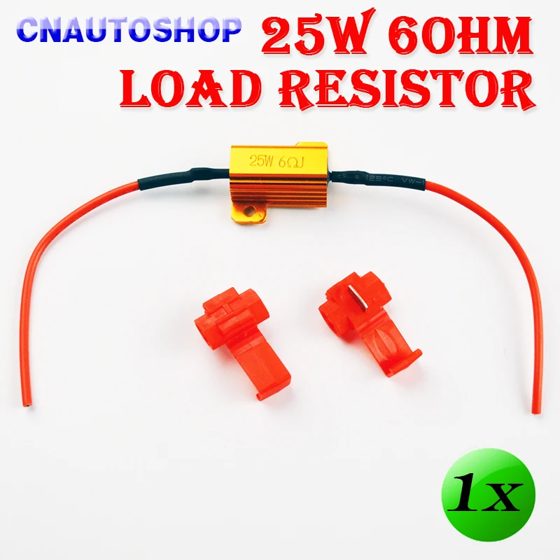 

Hippcron 1 Piece/LOT 25W 6ohm Load Resistor 12V Resistance for Car LED Flash Indicator Controller CANBUS Problem