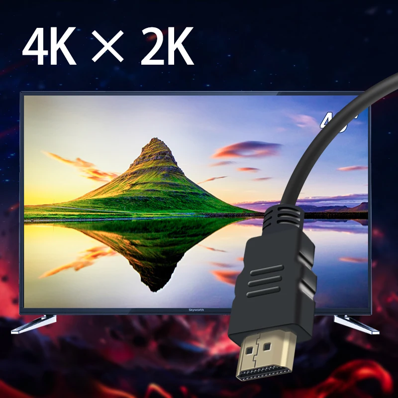 Hdmi-кабель HDMI в HDMI 2,0 HDR 4K для разветвителя удлинителя, адаптера, hdd-переключатель, PS4, Xiaomi tv Box, 5 м, 3 м кабель HDMI