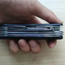 Открытый Классический многофункциональный черный швейцарский нож из нержавеющей стали 111 мм длина для кемпинга или охоты