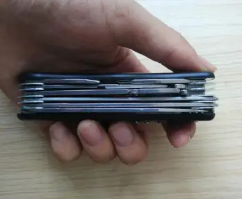 

Outdoor Classic multi function Black Stainless steel Swiss Knife 111mm length for camping or hunting