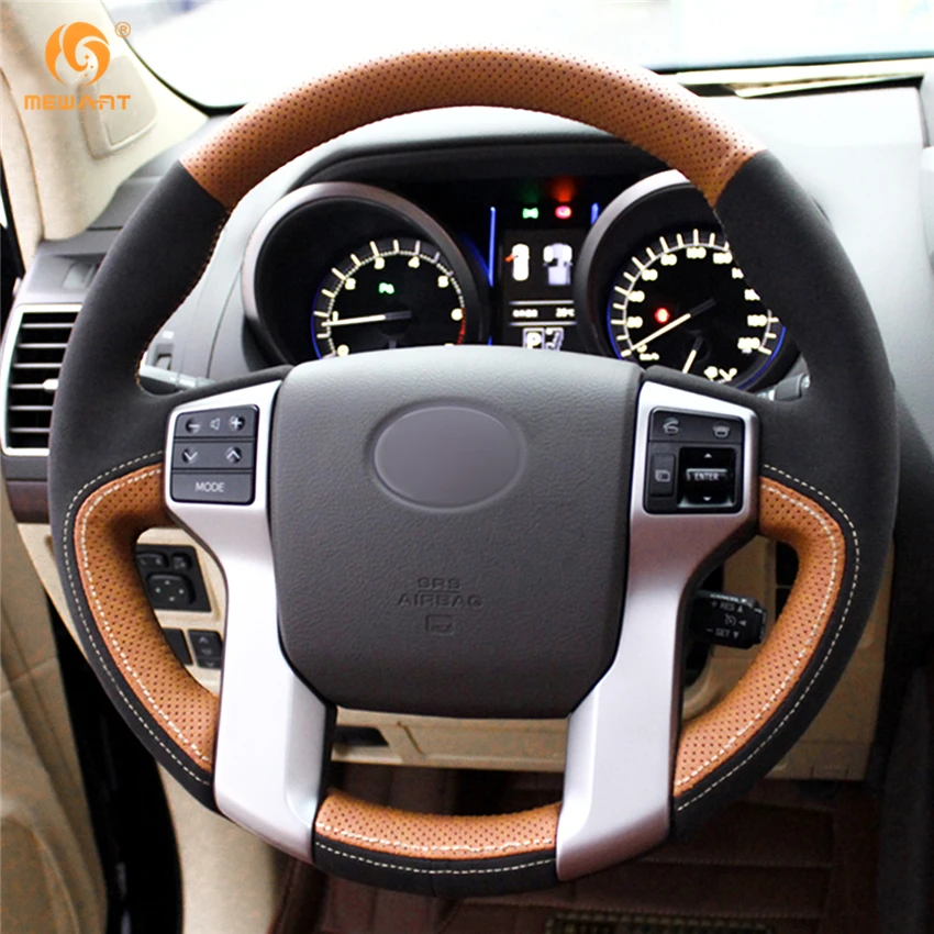 Для Toyota Land Cruiser Prado 2010 2015 Tundra 2013 2017 Tacoma 2011 2016 аксессуары из натуральной кожи|car steering