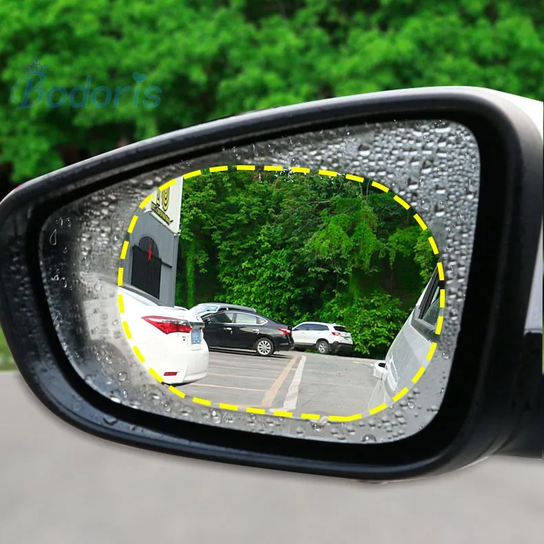 

2pcs Door mirror Remove rain fog Waterproof car sticker motorcycle Rearview Day-Night anti-dazzling Film car accessories styling