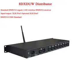 Новейшие Дискотека Свет этапа контроллер DMX512 Splitter Свет усилитель сигнала Splitter 8 способ DMX Дистрибьютор для сцены DJ оборудование