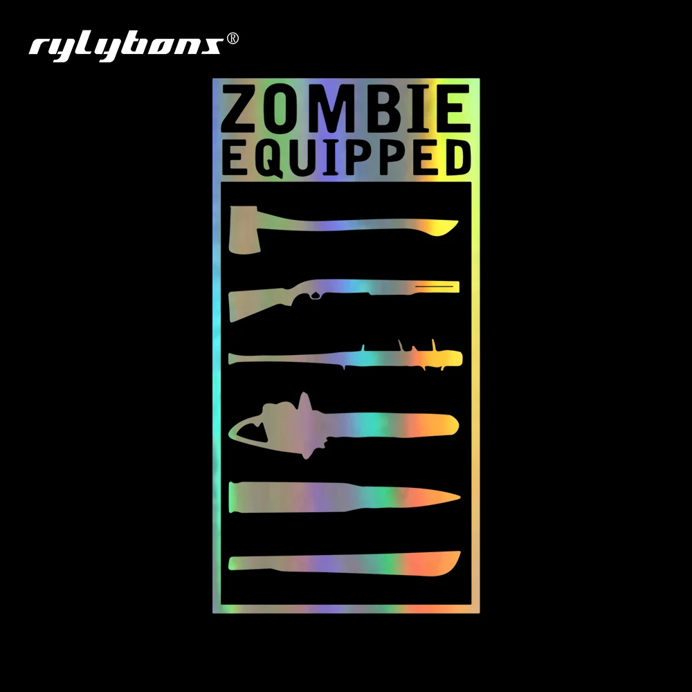 Rylybons Zombie оборудованные наклейки для автомобиля Стайлинг украшение дверь окно
