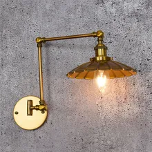 Loft Style Industrial Vintage LED Wall Light Double Long Arm Edison Wall Sconce Iron Antique Lamp Fixtures Home Lighting antique loft style iron glass wall sconce industrial vintage led wall light fixtures home bedside wall lamp indoor lighting
