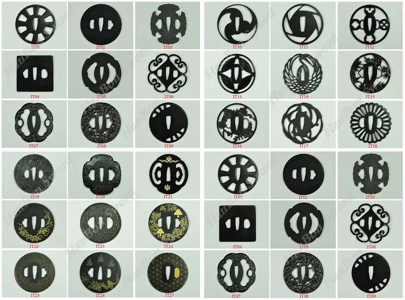 

High Quality Iron Tsuba Sword Hand Guard Fittings For Samurai Japanese Swords New Direct Selling