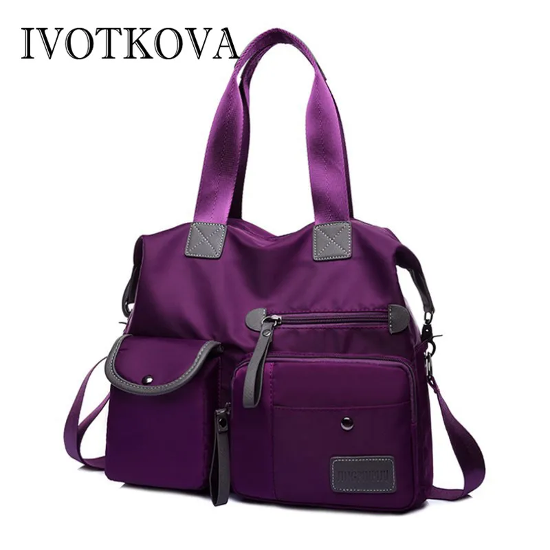 

IVOTKOVA Women Handbag Fashion Multi-function Female Shoulder Purses Lady Oxford Women's Bags Bolsa Feminina Drop Shipping