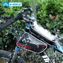 INBIKE Bike Bag Top Tube Bag Waterproof Bicycle Front Frame Pannier Bag With Touch Screen Phone Case riding equipment