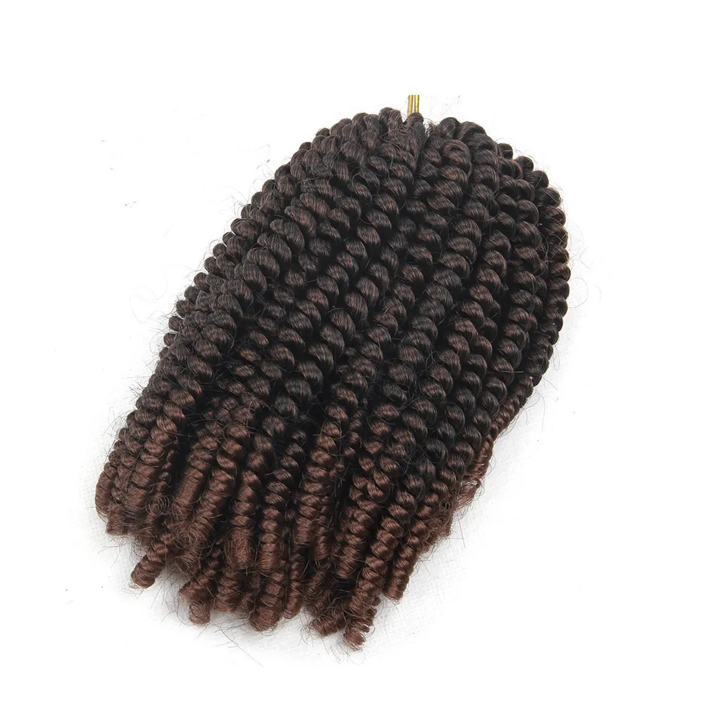 Ombre Spring Twist Hair Kanekalon Synthetic Hair Extensions Braids Kinky Curly Twists (14)